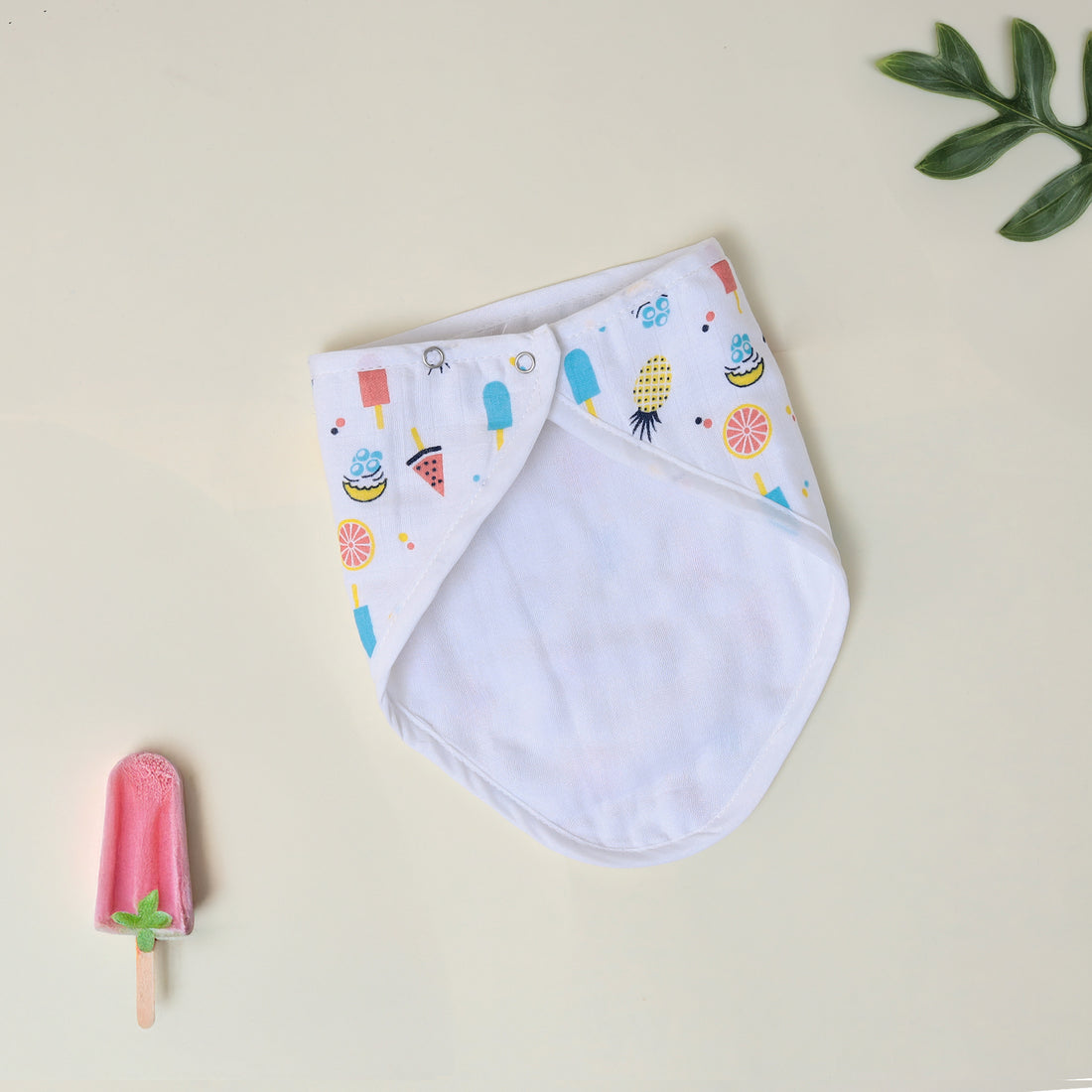 Tiny Popsicle Muslin Bib