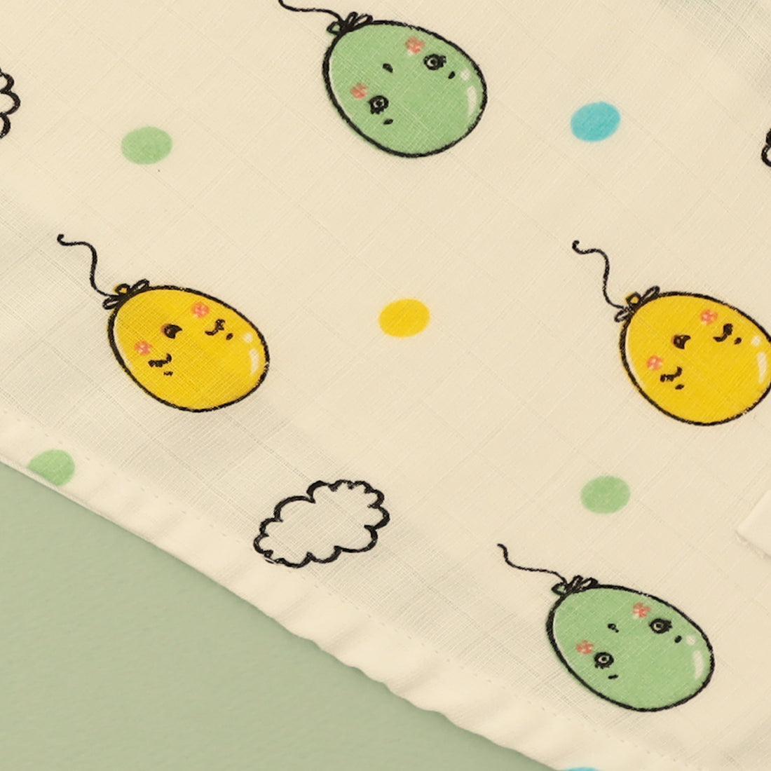 Happy Balloon Muslin Nappy