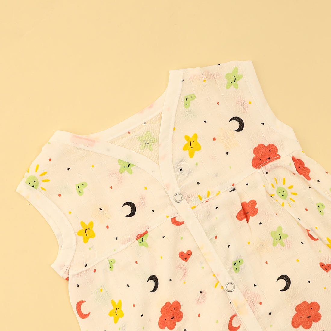 Sunny Bloom Chest-Cut Frock