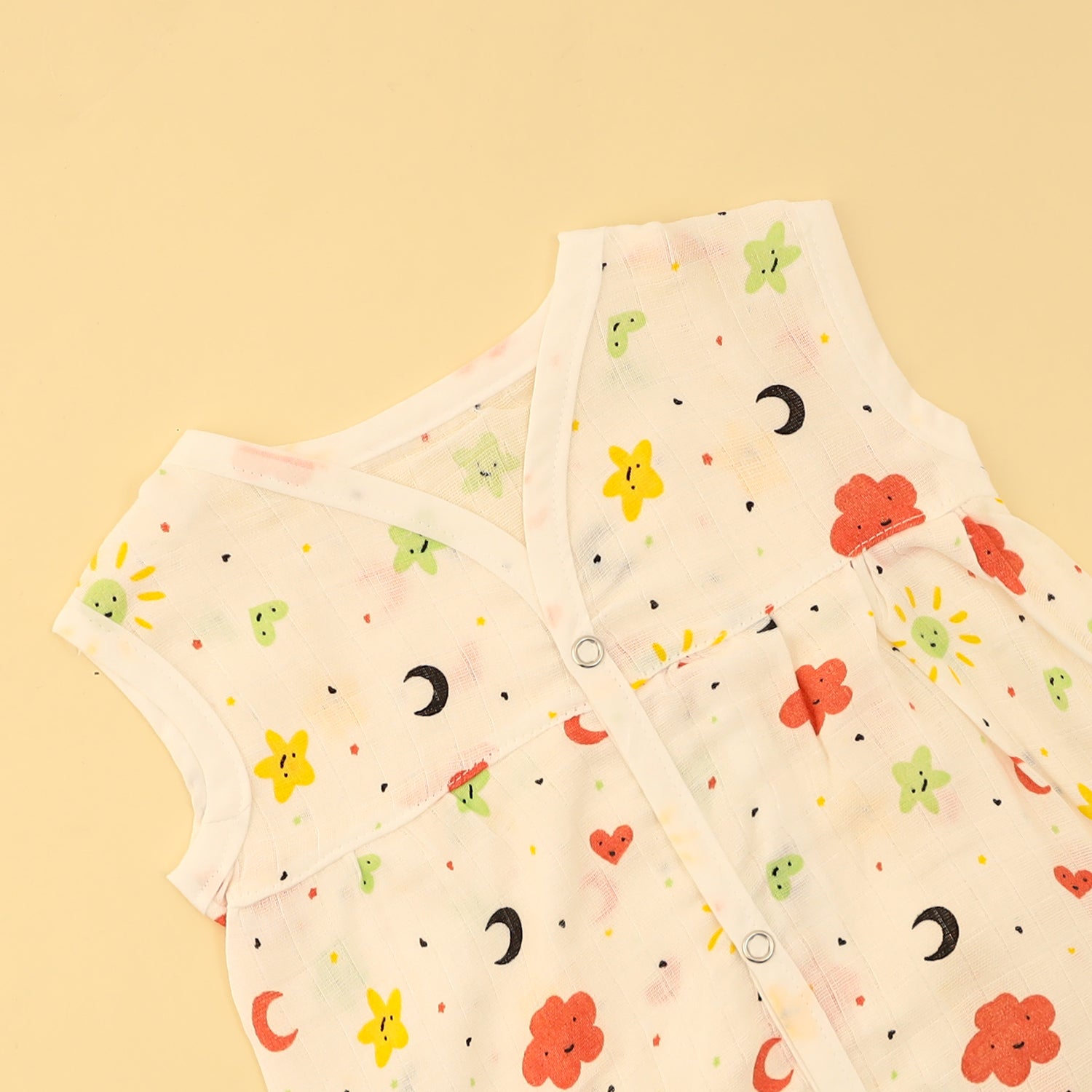 Sunny Bloom Chest-Cut Frock