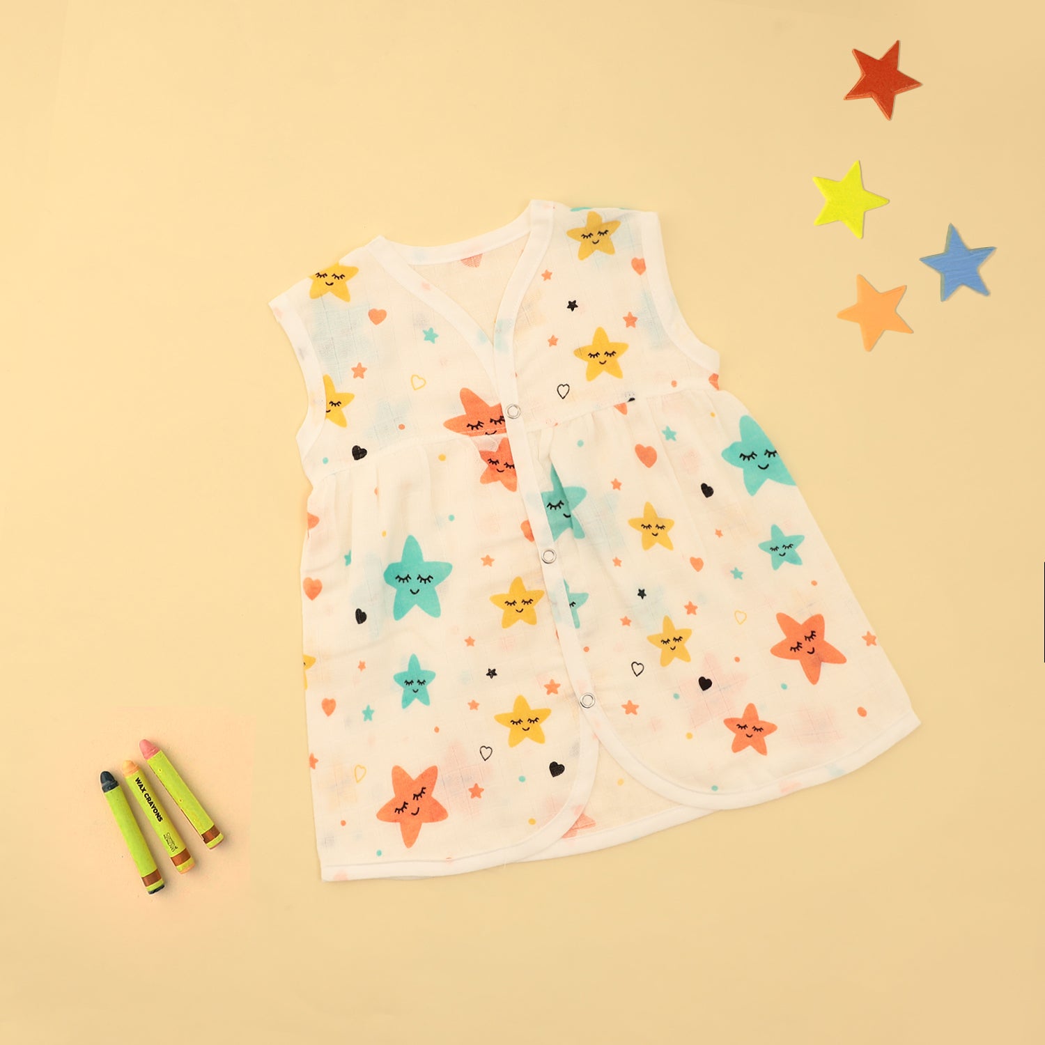 Starry Smiles Chest-Cut Frock
