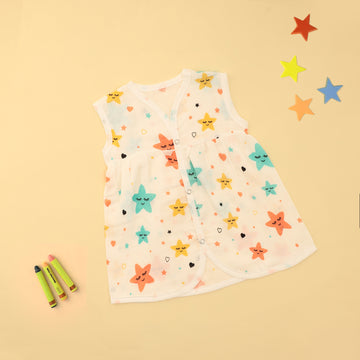 Starry Smiles Chest-Cut Frock