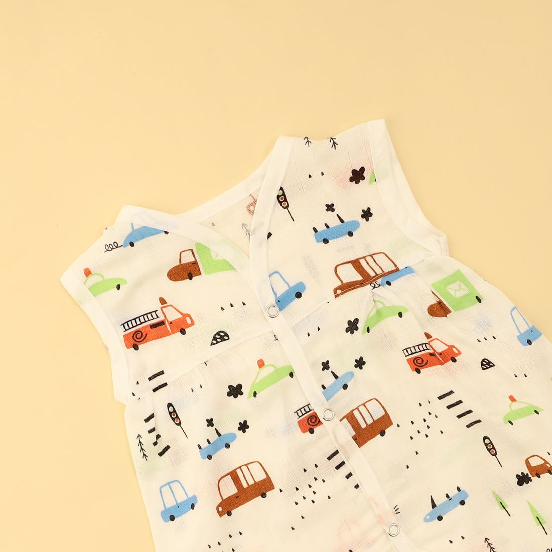 Busy Road Chest-Cut Frock