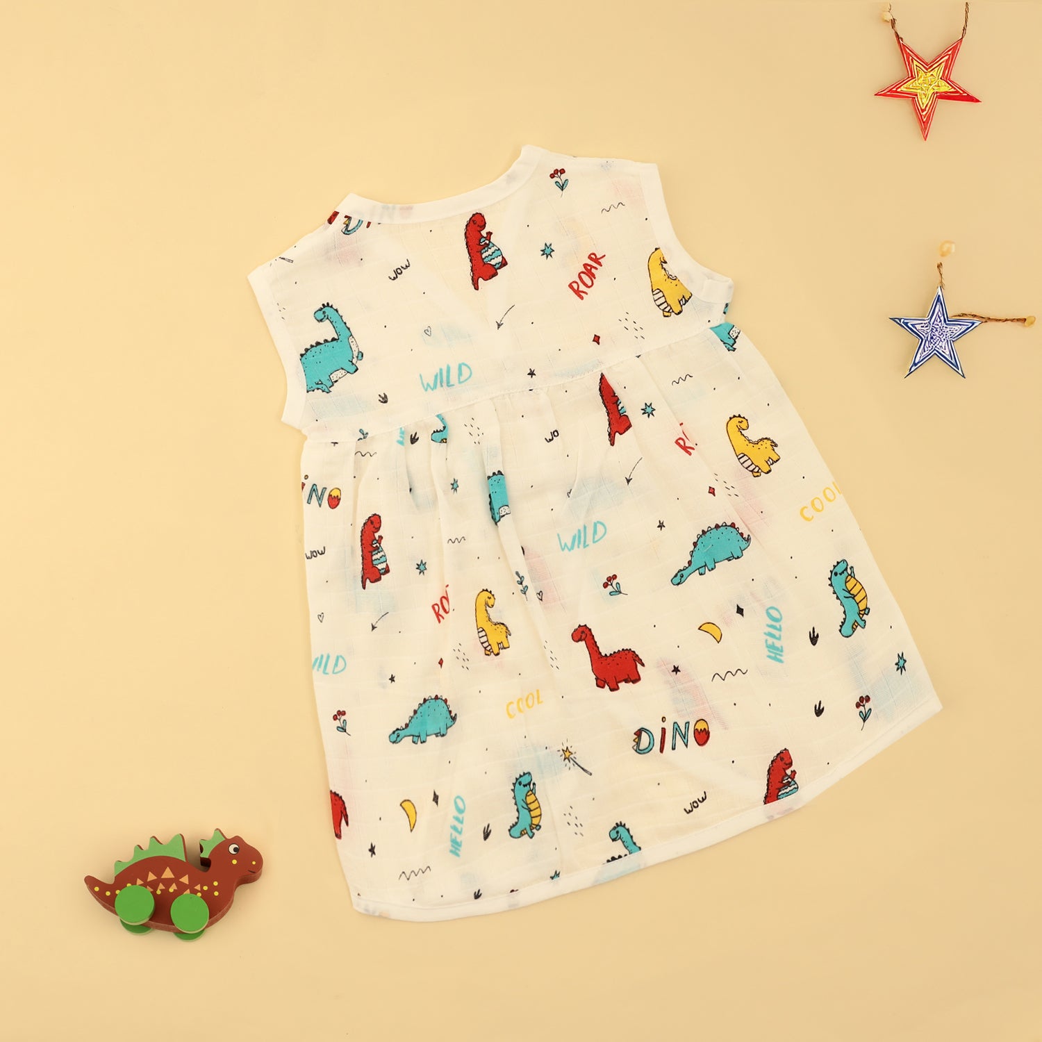 Little Dino Chest-Cut Frock