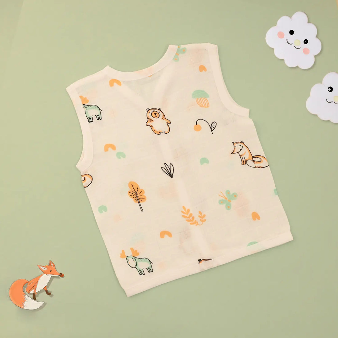 Forest Friends Muslin Jabla