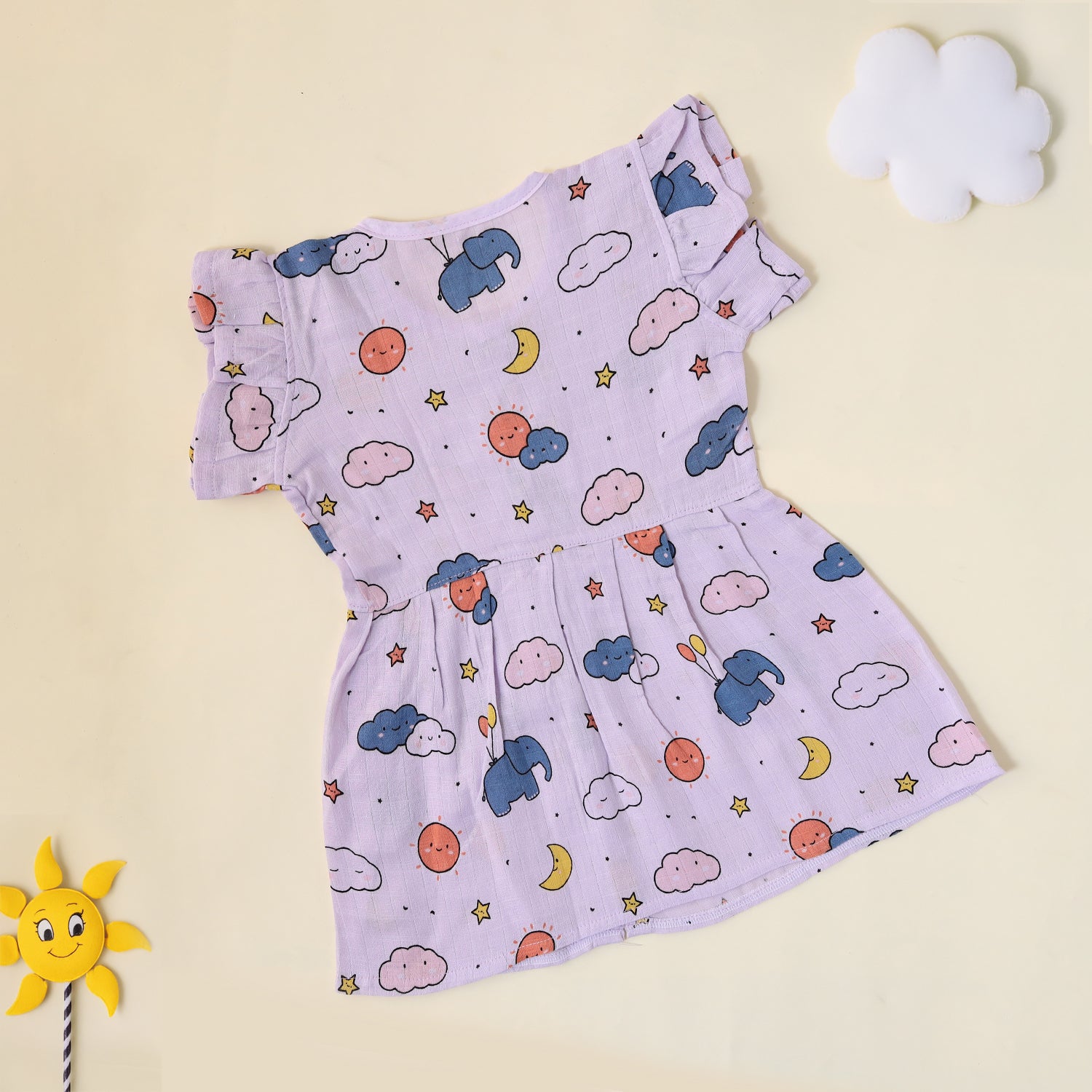 Dreamy Cloud Frill Frock