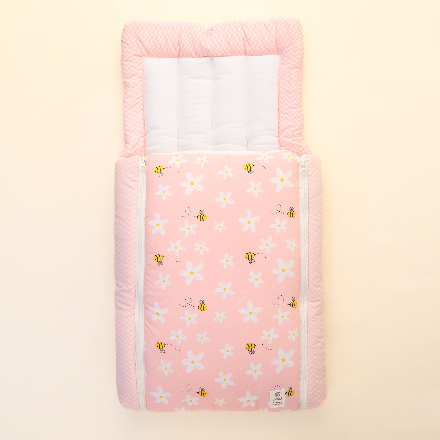 Buzz & Bloom Muslin Carry Nest(Pink)