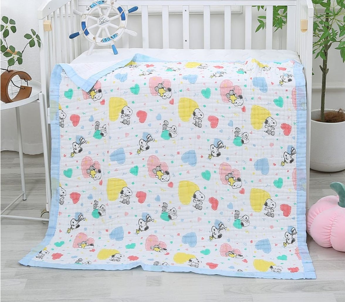 6 layer blanket- Blue