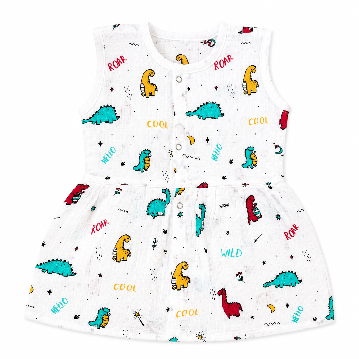Dino Adventure Sleeveless Frock