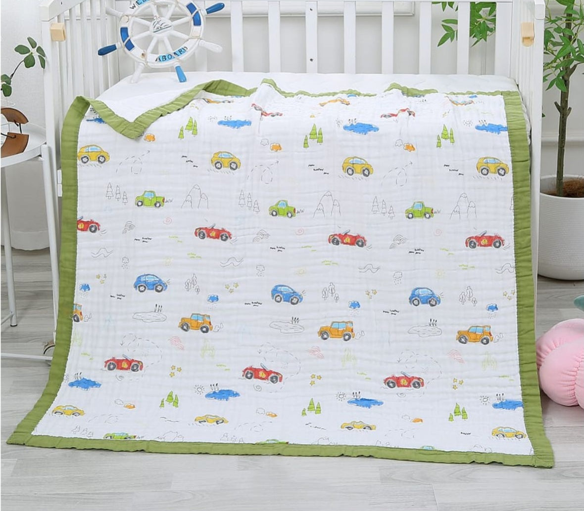 6 layer blanket -Green