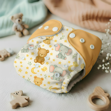 Reusable Cloth Diaper-Bear
