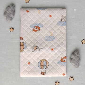 Hot Air Balloon& Fox 2 Layer Blanket