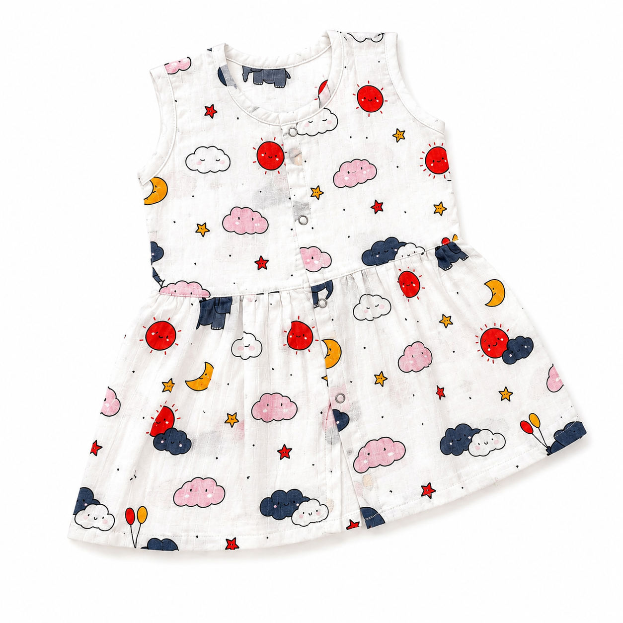 Sunny Sky Sleeveless Frock