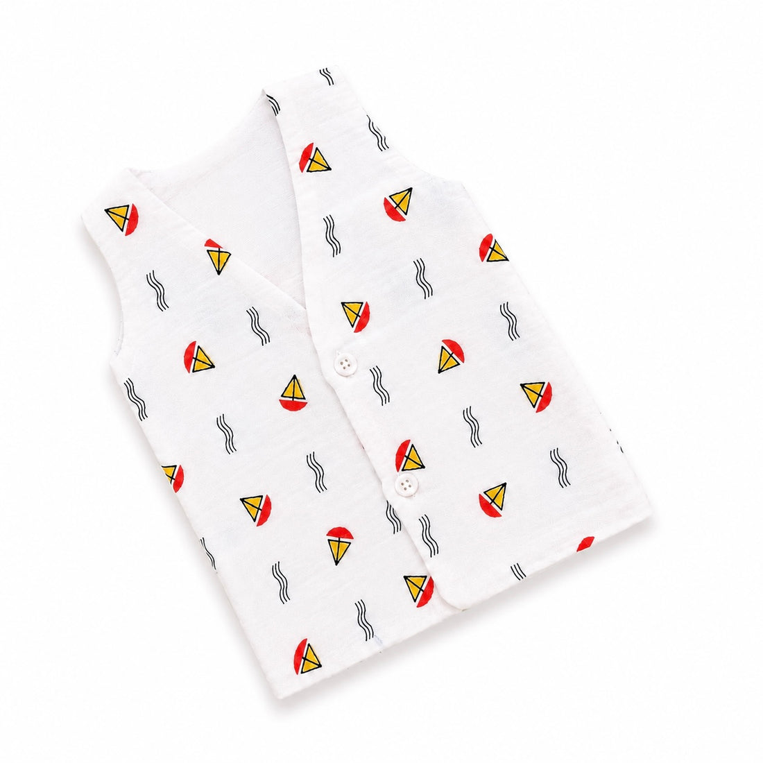 Sailboat Cotton Button Jabla