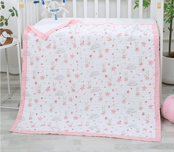 6 Layer Blanket-Pink