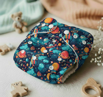 Reusable Cloth Diaper-Space