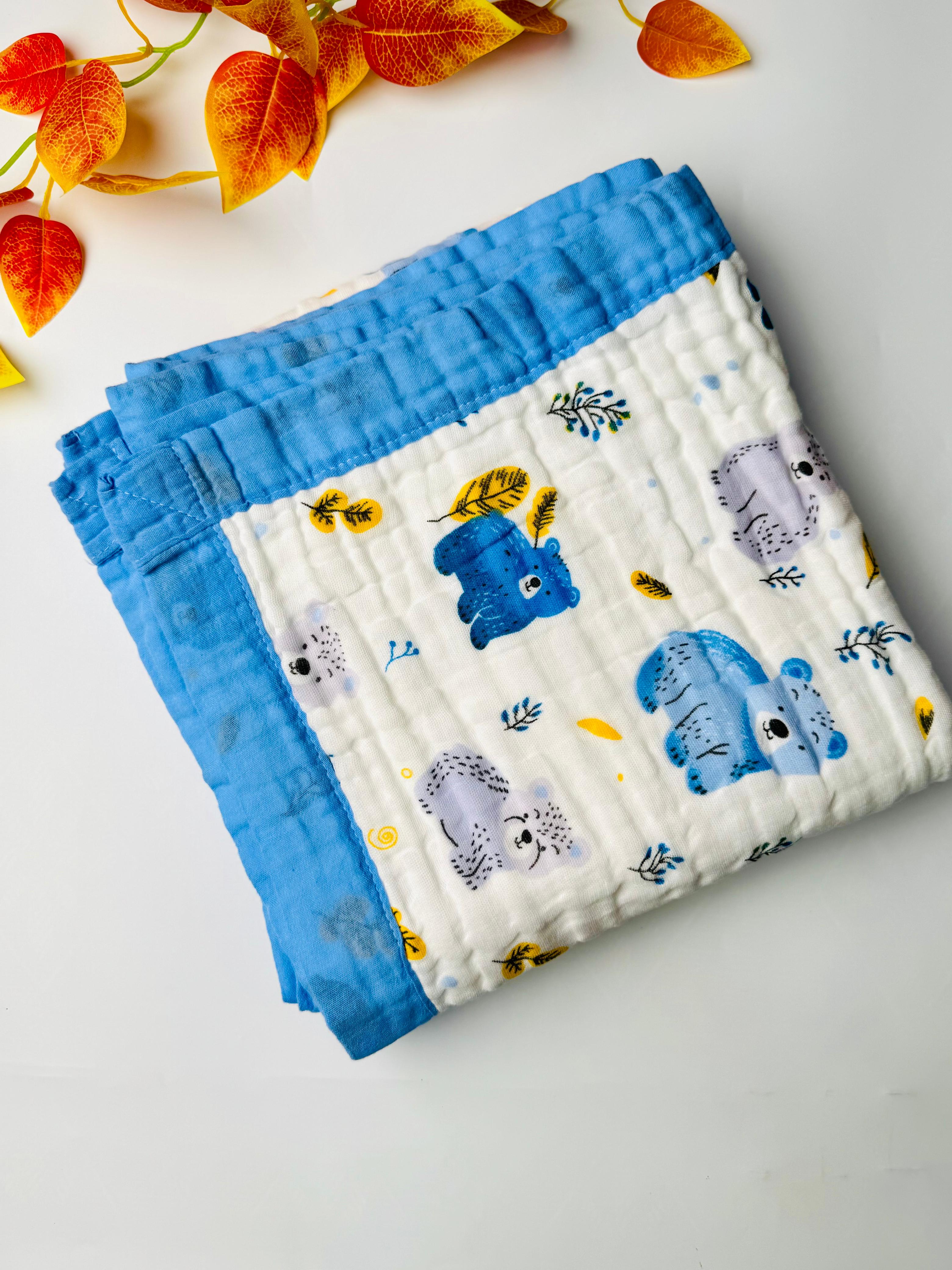 6 layer blanket -Dark Blue