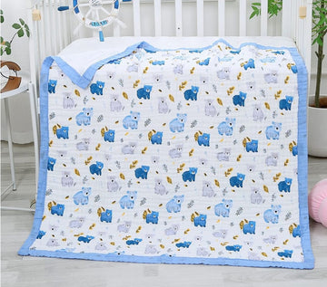 6 layer blanket -Dark Blue