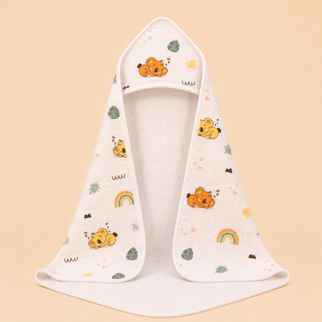 Sleepy Koala Hooded Towel