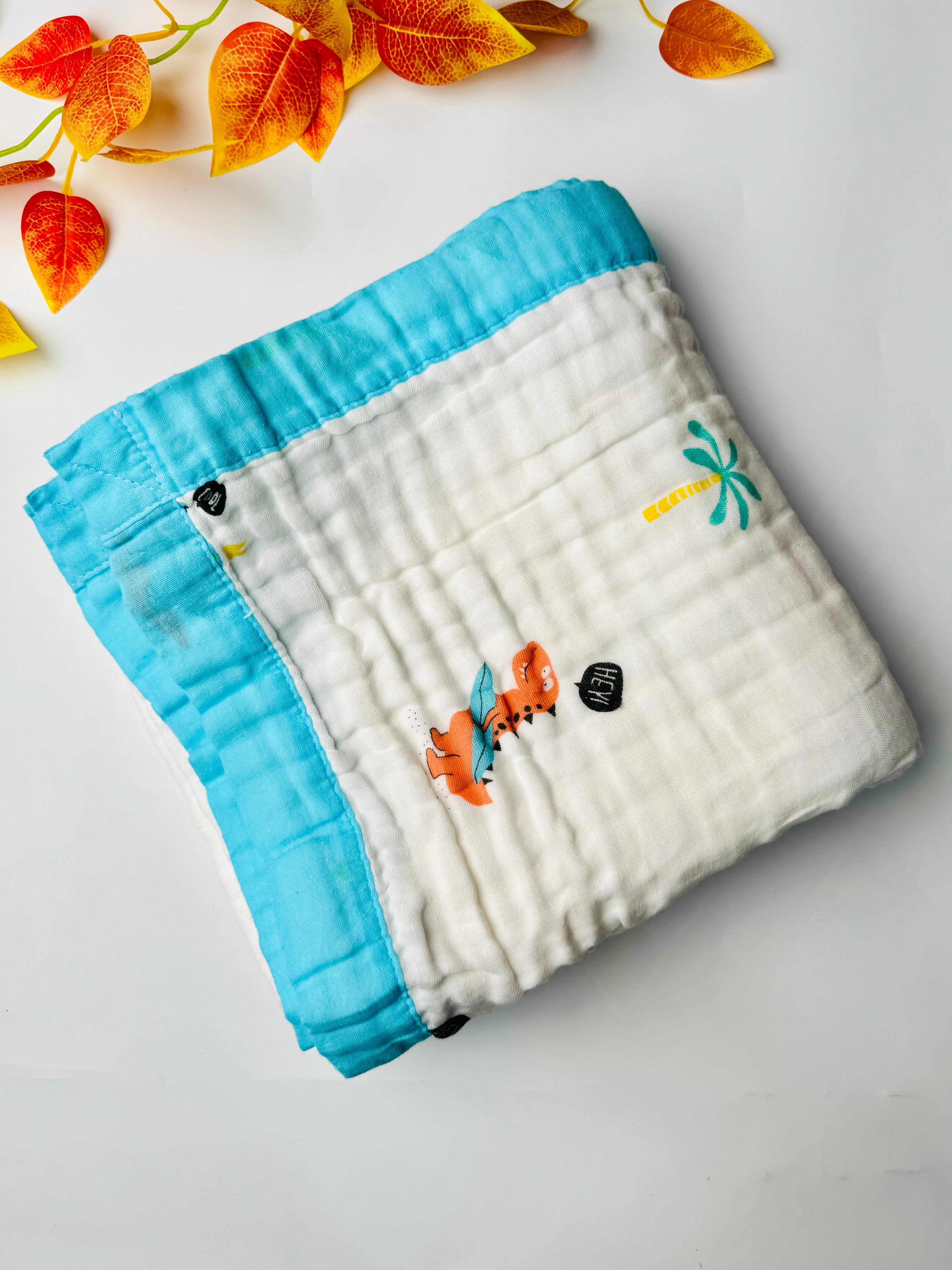 6 layer blanket -Blue
