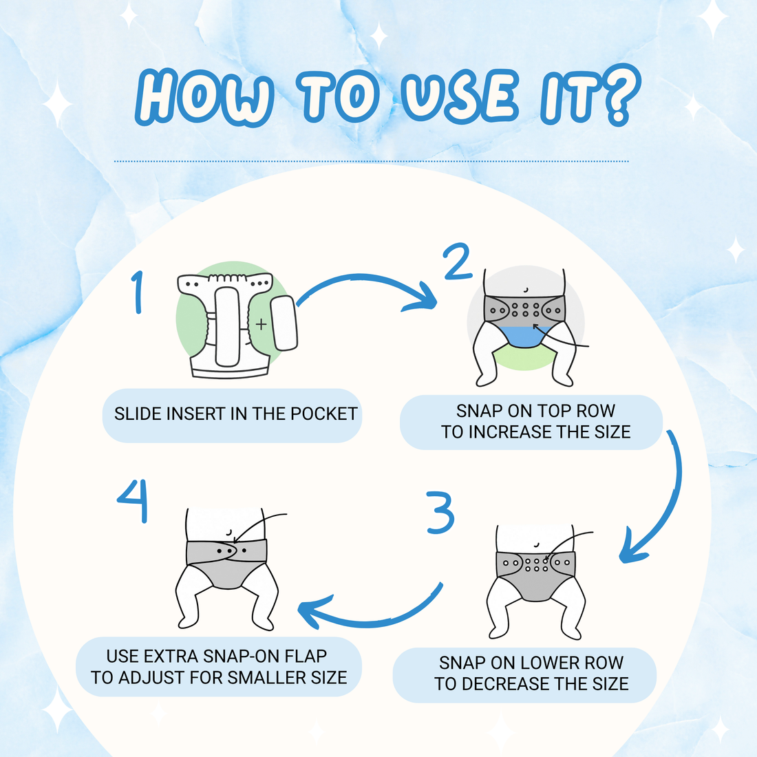 Reusable Cloth Diaper-Bear