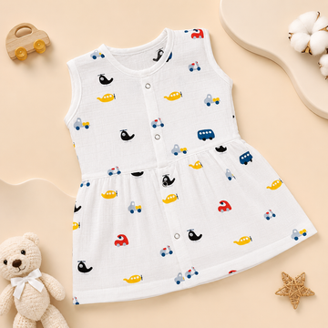 Little Transport Sleeveless Frock