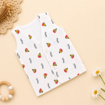 Sailboat Cotton Button Jabla