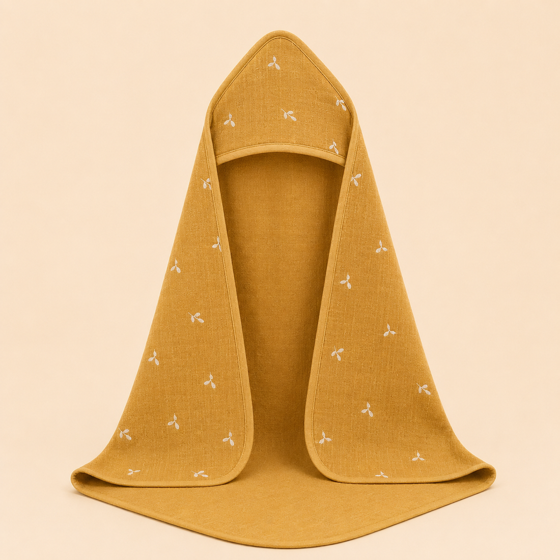 Mustard Bloom Hooded Towel