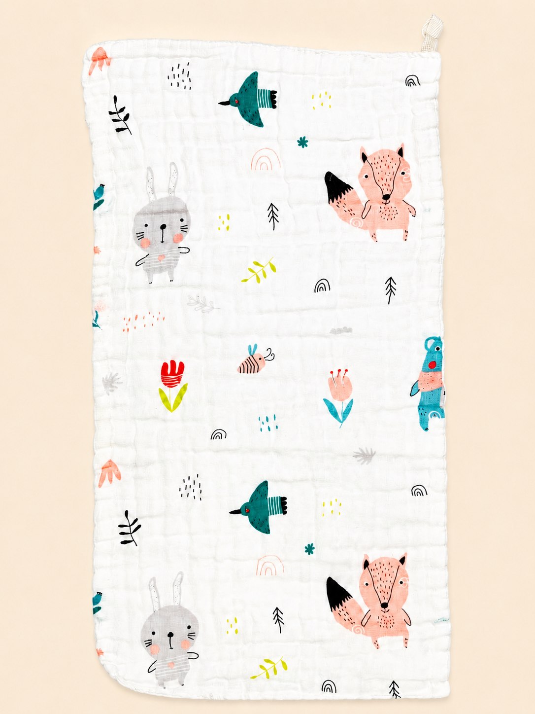 Muslin 6Layer Burp Cloth (Pack of 4)