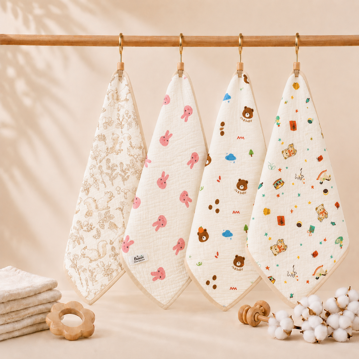 Burp Cloth (Pack of 4)