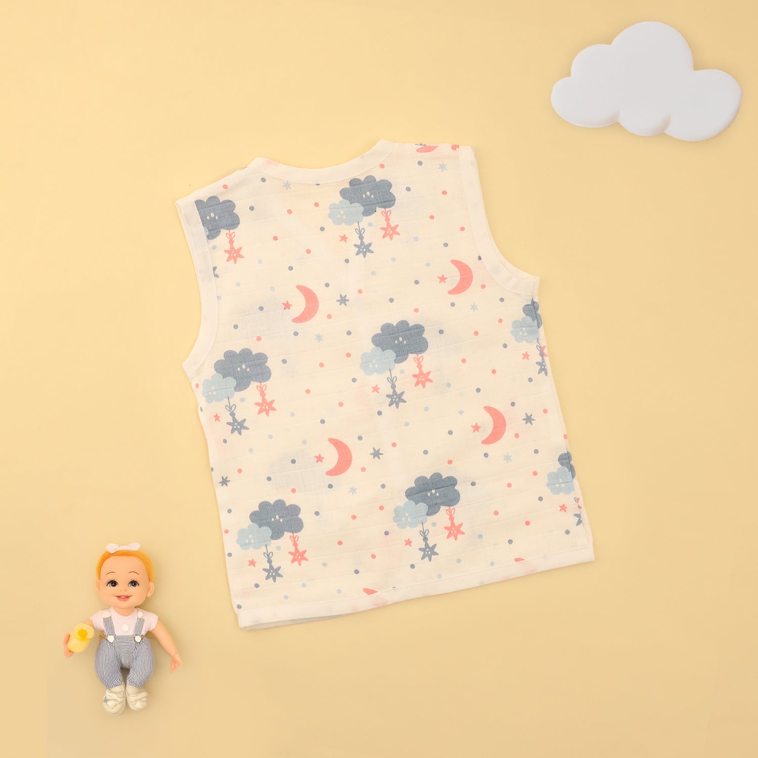 Starry Clouds Button Jabla