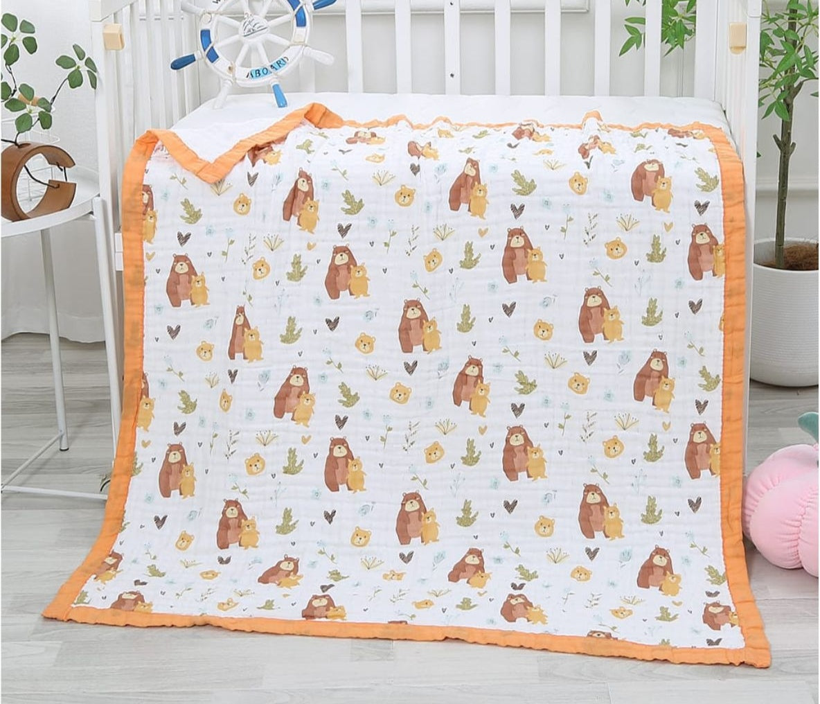 6 layer blanket -Orange