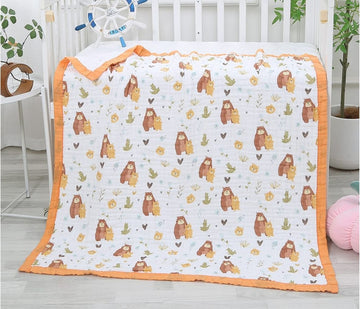 6 layer blanket -Orange